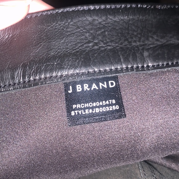 J Brand 100% LAMB LEATHER FLARE PANTS Size 30 - Picture 5 of 11